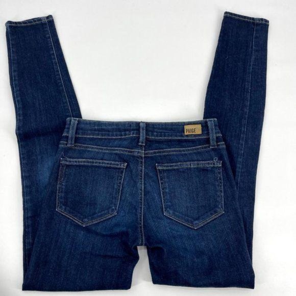 Paige Edgemont High Rise Zipper Skinny Moto Jean - Picture 7 of 9